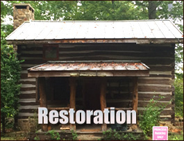 Historic Log Cabin Restoration  Advance, North Carolina